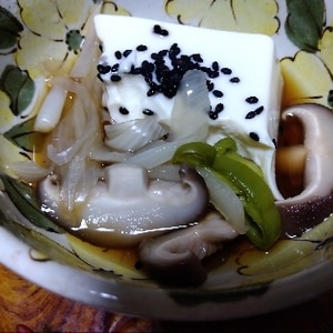 海ぶどうonᕷジーマーミ豆腐と白菜の温サラダꕤ୭*